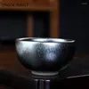 Filiżanki spodki 4pcs/partia japońska zmiana pieca ceramika herbata Puchar Single Bowl Master Chinese Make Akcesoria 70 ml
