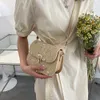 Fi dentelle Fr épaule bandoulière sac paille été plage Shopper sac dames tissé à la main marque designer sac à main pour fille B2as #