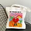 Sac fourre-tout-Harry-Style-Harry's-House- Toile UN VERANO SIN TI Album de musique Sac à main Sac imprimé Bad Bunny Sacs à main décontractés Boutique L9yd #