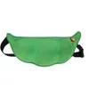 fun Carto Pea Peasecod Shaped Green Chest Bag for Women Fi Waist Bag Girls Shoulder Bag Female Zipper Fanny Pack 2022 l5q5#