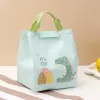 pranzo per bambini Studente Bento Bag Foglio di alluminio isolato Ufficio Lunch Box riutilizzabile Fare borsa da pranzo con rivestimento impermeabile I67H #