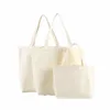 Büyük kapasiteli tuval dükkan çantaları diy katlama çevre dostu pamuklu çantalar omuz çantası yeniden kullanılabilir bakkal çanta bej beyaz s3dm#