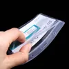 10pcs PVC ID -Abzeichen Fall mit transparenten Kartenabzeichen Kartenausweis Inhaber Office Statiery Supplies i9db#