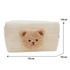 portable Cute Bear Baby Toiletry Bag Make Up Cosmetic Bags Diaper Pouch Baby Items Organizer Reusable Cott Cluth Bag for Mommy 55NM#