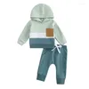 Ensembles de vêtements Kupretty Toddler Baby Boy Winter Outfit Vêtements Sweat à capuche Tops et pantalons 3 6 9 12 18 24 mois Ensemble de tenues d'automne