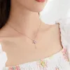 Halsketten mit Anhänger, Amor-Herz-Halskette, schönes Design, authentischer 925er-Sterlingsilber-Schmuck, Valentinstagsgeschenk für Freundin