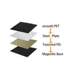 Piatta di costruzione magnetica PEI/PEO/PEO/PEO/PEO 265x250mm latellone a doppia faccia a molla liscia per il letto caldo Vyper