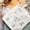 1 pc folklore Tote Bag, Taylor Tote Bag, Book Bag, TS Merch, Shop Shoulder Canvas Christmas Birthday Gift r1cE#