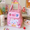 1 pc portable isolé thermique pique-nique alimentation sac à lunch bac carto mignon sacs frais pochettes pour femmes filles enfants enfants cadeau k1dl #