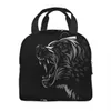 Tribal Bear Isolated Lunch Bag For Women Men Läcksäker termisk kylare Lunch Box Beach Cam Travel Picknick Mat Tygväskor S8X3#