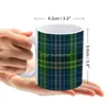 Tasses Sarung N'de Balong5 Tasse Blanche Vintage Taille Unisexe Motif Tartan