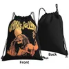 Black Janis Joplin Sacs à cordon en direct Sac de gym mignon sac de rangement portable sac de sport 52R8 #