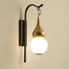 Lampa ścienna chińska studium LED Creative Golden Gourd Lighting