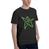 Polos pour hommes appel de Cthulhu signe aîné-vert T-Shirt classique hommes T-shirts graphiques drôles surdimensionnés T-shirts coton