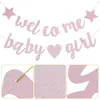 Party Decoration Baby Latte Boy Its Welcome Little One Banner Shower Banners Decorate