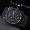 Top Luxury Brand Designer Watch Mechanische Menwatch polshorloges Fashion Square Quartz Bekijk mannen Chronograph Multifunction lederen band Militaire herenhorloges