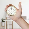 Duvar Saatleri 80mm/65mm Klasik Mini Taşınabilir Evrensel Kuvars Hareket Ev Otomatik Saat Başı Sessiz Doğru Dek Dekor Yuvarlak Şekli