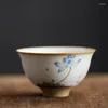 Tasses et soucoupes chinoises Jingdezhen, tasse à thé principale, tasse à thé en porcelaine faite à la main, bol à café en céramique, accessoires de service à thé pour la maison, 2 pièces