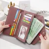 Aliwood Brand 3 Fold Women's Wallet Designer kuvertkoppling för kvinnor HASP MEY Clip Leather Female LG Wallet Phe Pocket O6YX#