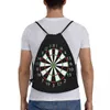darts Board Arrow Target Drawstring Backpack Women Men Sport Gym Sackpack Portable Shop Bag Sack o7AQ#