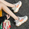 Casual Shoes 2024 Autumn Ins Tide Wild Color Matching Platform Sneakers Comfortable Breathable Fashion Running Women's