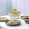 Bols Bol à nouilles en céramique Ramen soupe réutilisable multi-fonction service céramique salade étudiant accessoire pour la maison utilisation quotidienne