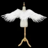 Angel Wings White Federn Vogelflügel Kinder Halloween Party spielen Requisiten Weihnachtsszene Layout Cosplay Fairy Flügel