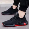 Casual Shoes Men's Fashion Mesh Woven Walking Breathable Summer Slip On Loafers Sneakers Men