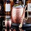 Кружки «Московский мул», кованая чашка для питья, медный молоток, барный бокал для коктейля, подарочный набор, прочная кружка
