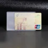 10pcs Travel PVC -карты держатель идентификатор автобуса Busin Bank Держатель кредитных карт Прозрачные водонепроницаемые карты Защита для покрытия мешочек V3C5#