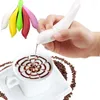 Kaffeelöffel, 1 Stück, Blumen-Zeichnungsstift, Gewürz-Schnitzhalter, DIY-Kuchenröster