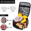 Custom Mafalda und FRS Lunchbag Männer Frauen Wärmekühler isolierter Lunchbox für Kinderschule Kinder V9W4#