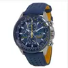 Relógio masculino de quartzo de anjo azul com função completa de boa venda e cronometragem elegante de seis agulhas