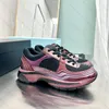 23C Designer chunky sneakers Mulher Altura Aumentando 3.5CM sapatos de couro Sapatos casuais de couro de alta qualidade Sapatos esportivos ao ar livre tênis clássicos vintage