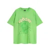 Meichao Sp5der 555555 toile d'araignée impression haute qualité pur coton décontracté ample à manches courtes T-shirt pour hommes et femmes