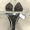 Damen-Badebekleidung, luxuriöser Schwimm-Bikini, Tanga, Damen-Badeanzug mit Vertuschung, Designer-BH, Trajes de Bano Mujer, modische Bandage-Bademode, silbernes Bikini-Set, Damenbekleidung