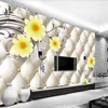 Tapeten Wellyu Papel De Parede Benutzerdefinierte Tapete 3D Weiche Tasche Blume Hochwertige Kleine Blumen Hintergrund Wandmalerei
