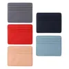 Candy Color Simple Credit Card ID -kort Bankkort Kvinnor Män Kort plånbok Multi Slot Holder Slim Billfold Short Purse D2YV#