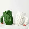 Кружки в стиле 3D кактус со специальной ручкой, фарфоровая керамическая посуда для напитков, контейнер для воды, чашки, креативная кружка для чая, молока, кофе