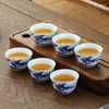 Cups Saucers 55ml 1pcs Retro Blue And White Porcelain Tea Cup Ceramic Teacup Coffee Household Afternoon Teacups Wine