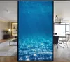 Naklejki okienne Windows Film dekoracyjny morze podwodne witraże bez kleju statyczne przylgnięcie zamrożone