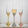 Wijnglazen Vintage Champagne Glas Whiskey Cups Huishoudelijk Feest Glaswerk Kristal Luxe Stijl 230ml Housewarming Gift