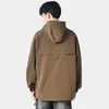 Men's Jackets Outdoor Hooded Punching Jacket Spring And Fall American Black Men Korean Fashion Loose Windproof Coat Clothing