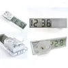 Table Clocks Durable Digital LCD Display Car Electronic Clock With Sucker Cool