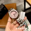 Laojia Fully Automatic Mechanical Pink Water Ghost Blue Light Scale Steel Strip Women's Watch Batch