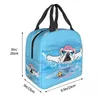 Boîte à lunch Bulldog anglais mignonne pour femmes imperméables Resictives Thermal Cooler Food Isolate British Pet Dog Dog Lunch Bag Office Office H8BB # #