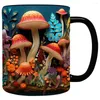 Mugs Magic Mushrooms Tea Cup Ceramic Offices Novelty Drink Funny Coffee Mug Ideal Gifts For Friends