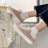 Casual Shoes Women's Board Shoe Spring Suede Sneakers Lace Up Vintage Student College Style Fashion Running Lolita Canvas Woman