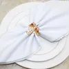 Bordduk 2st menorah gjutning servettringar hanukkah middag dekorativ