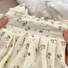 BARDIBESS Babybody's Bloemen Meisjes Babykleding Linnen Ademende Kleding 240325